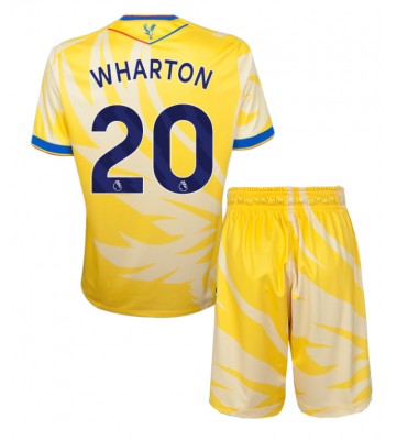 Crystal Palace Adam Wharton #20 Segunda Equipación Niños 2024-25 Manga Corta (+ Pantalones cortos)